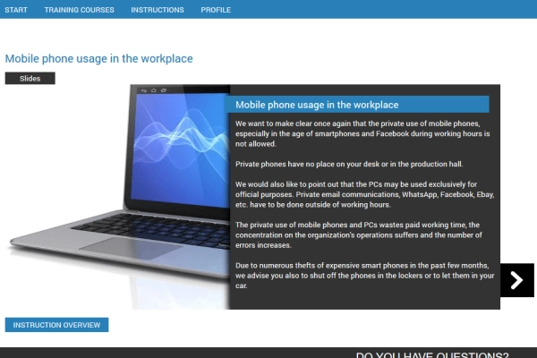Recurring instructions are completed online in Q-Guide, independent of time and location.