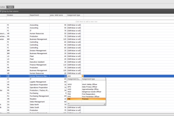 Link assignments with jobs / positions!
